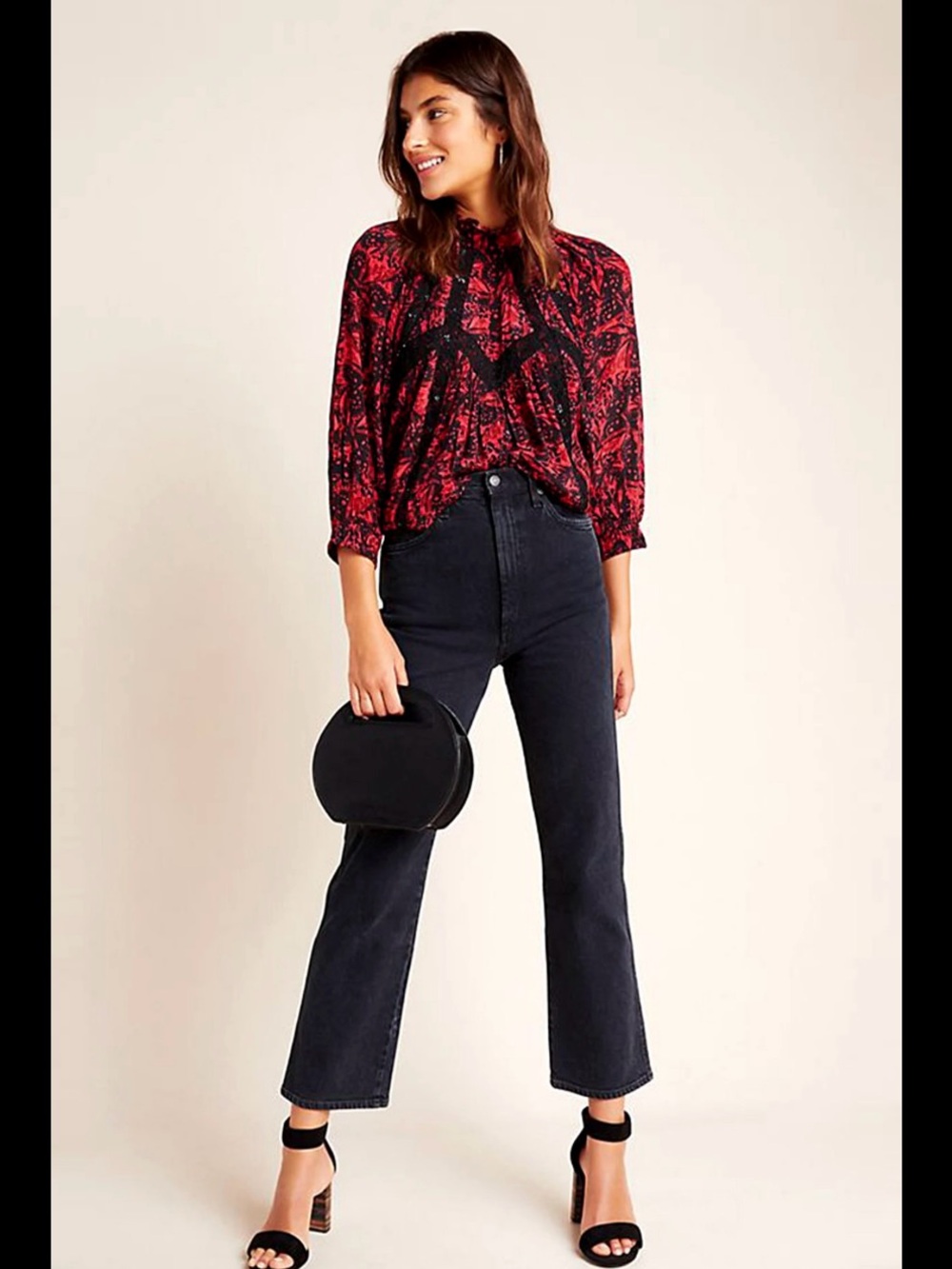 Bhanuni By Jyoti Beaded Satin Blouse